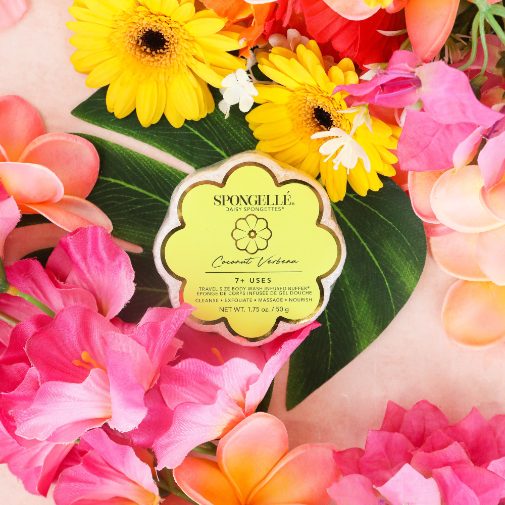 Coconut Verbena Daisy Spongette  