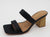 Nina Block Heel Sandals, Black