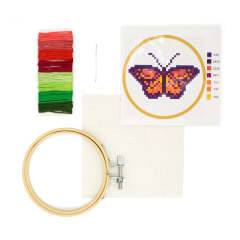 Cross Stitch Embroidery Kit Butterfly