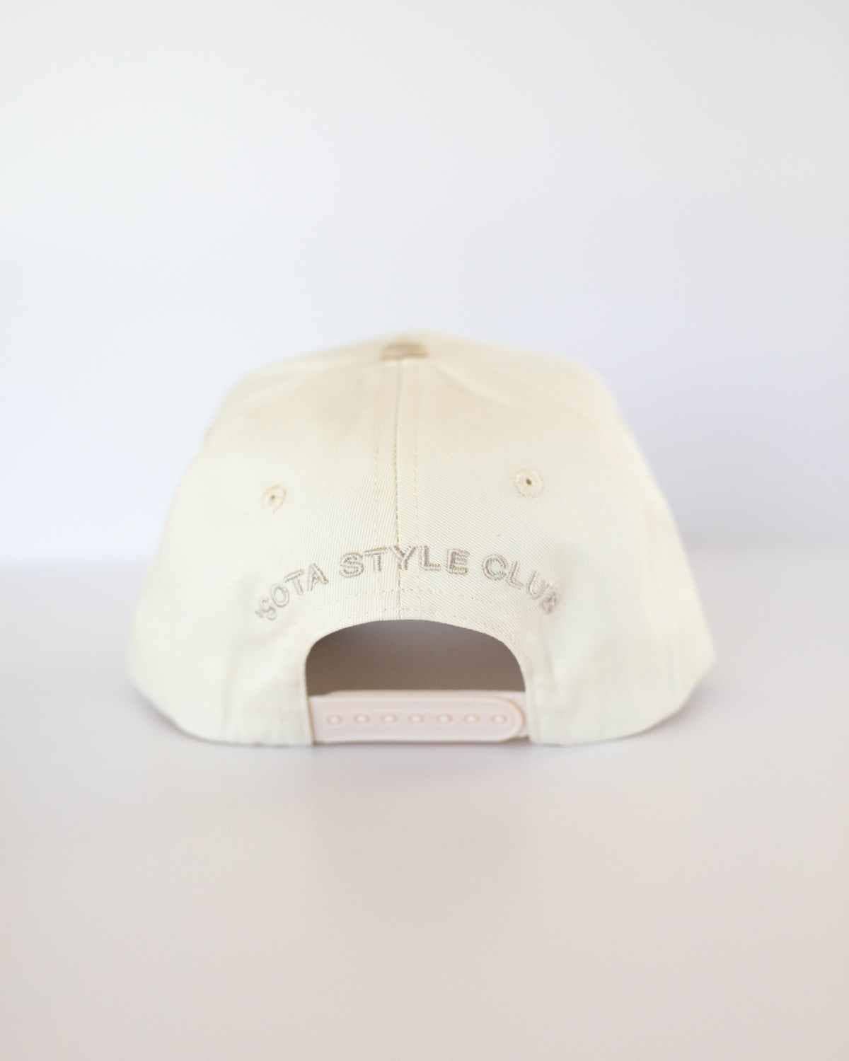 Jeez Louise Trucker Hat Khaki/Cream