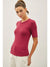 Chris Basic Top Burgundy