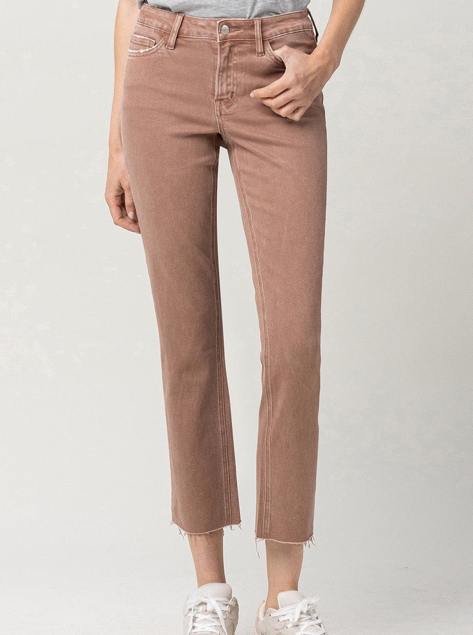 Melissa Mid Rise Stretch Straight Jean