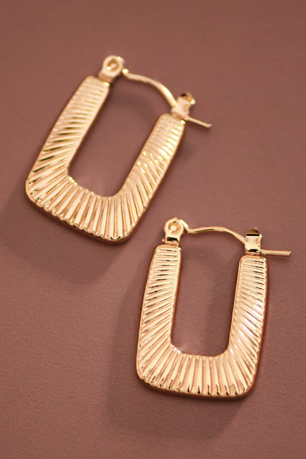 U Shape Hoop Earrings
