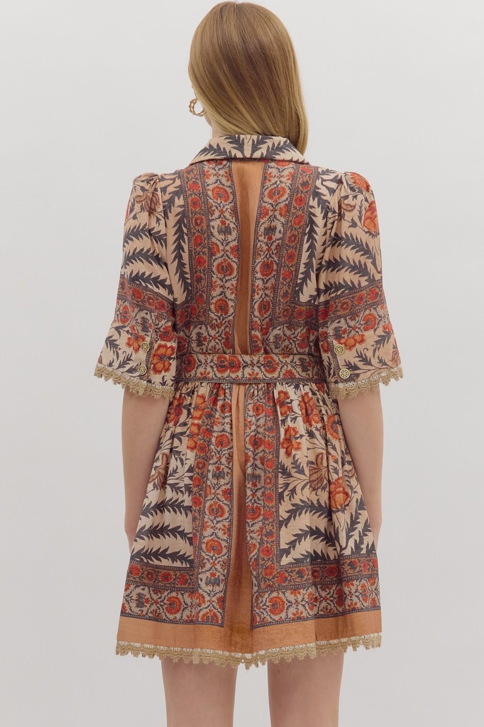 Hazel Botanical Mini Dress