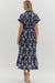 Raya Botanical Print Midi Dress