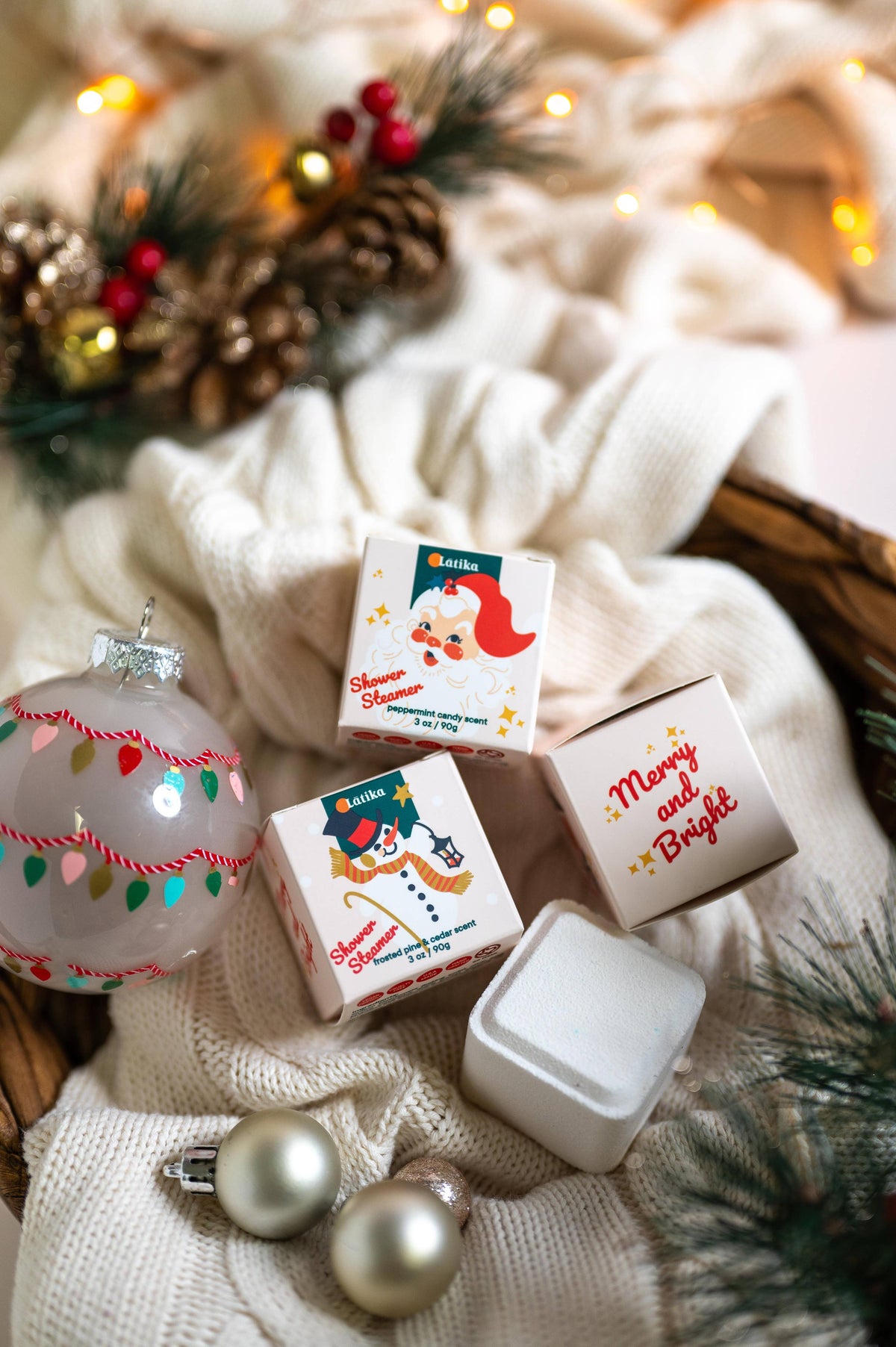 Shower Steamer Cube Santa