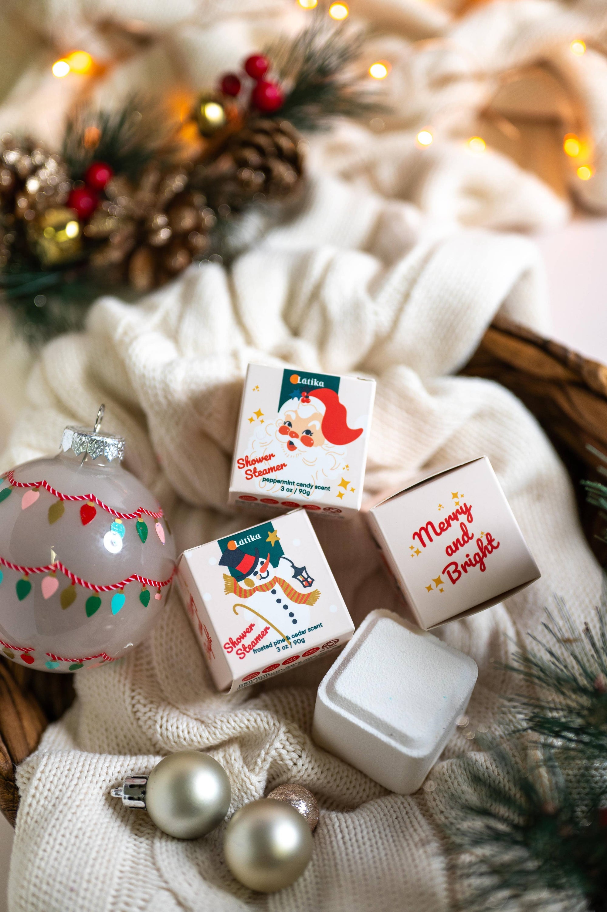 Shower Steamer Cube Santa