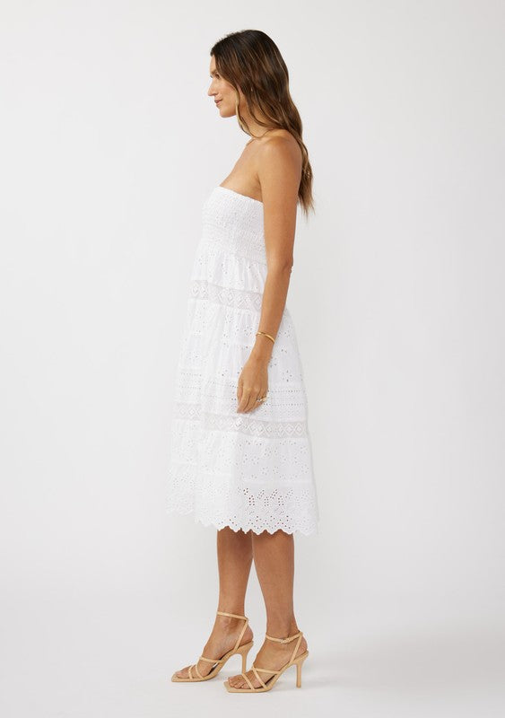 Zoey Tiered Eyelet Dress
