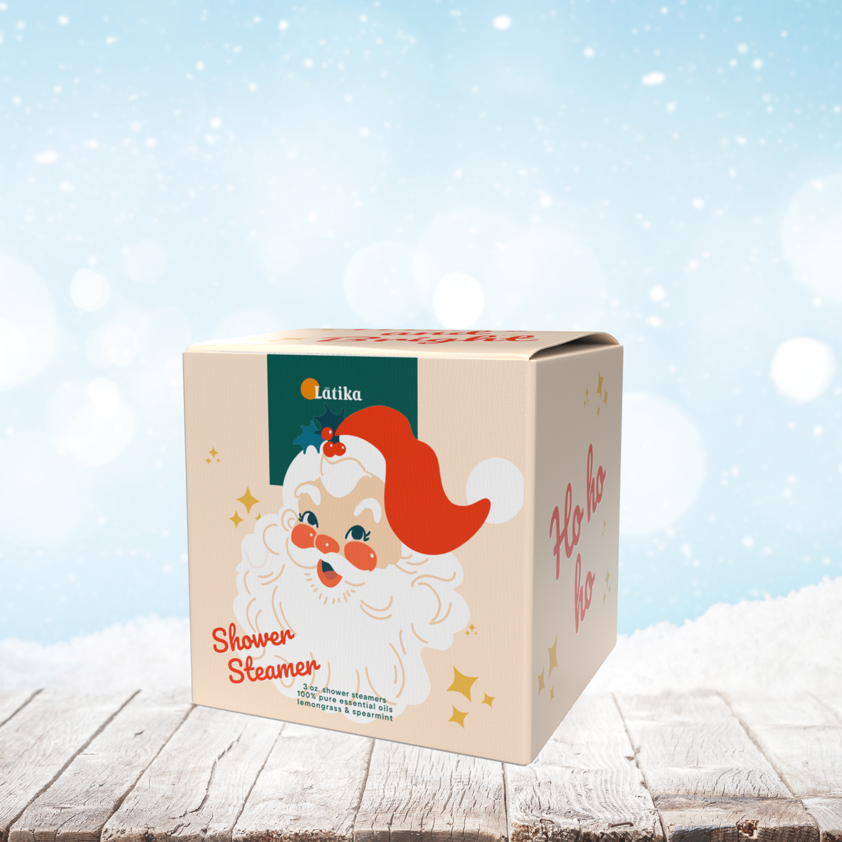 Shower Steamer Cube Santa
