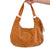 Hazel Hobo Shoulder Bag Tan Suede