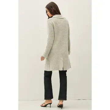 Brielle Open Sweater Coat Oatmeal
