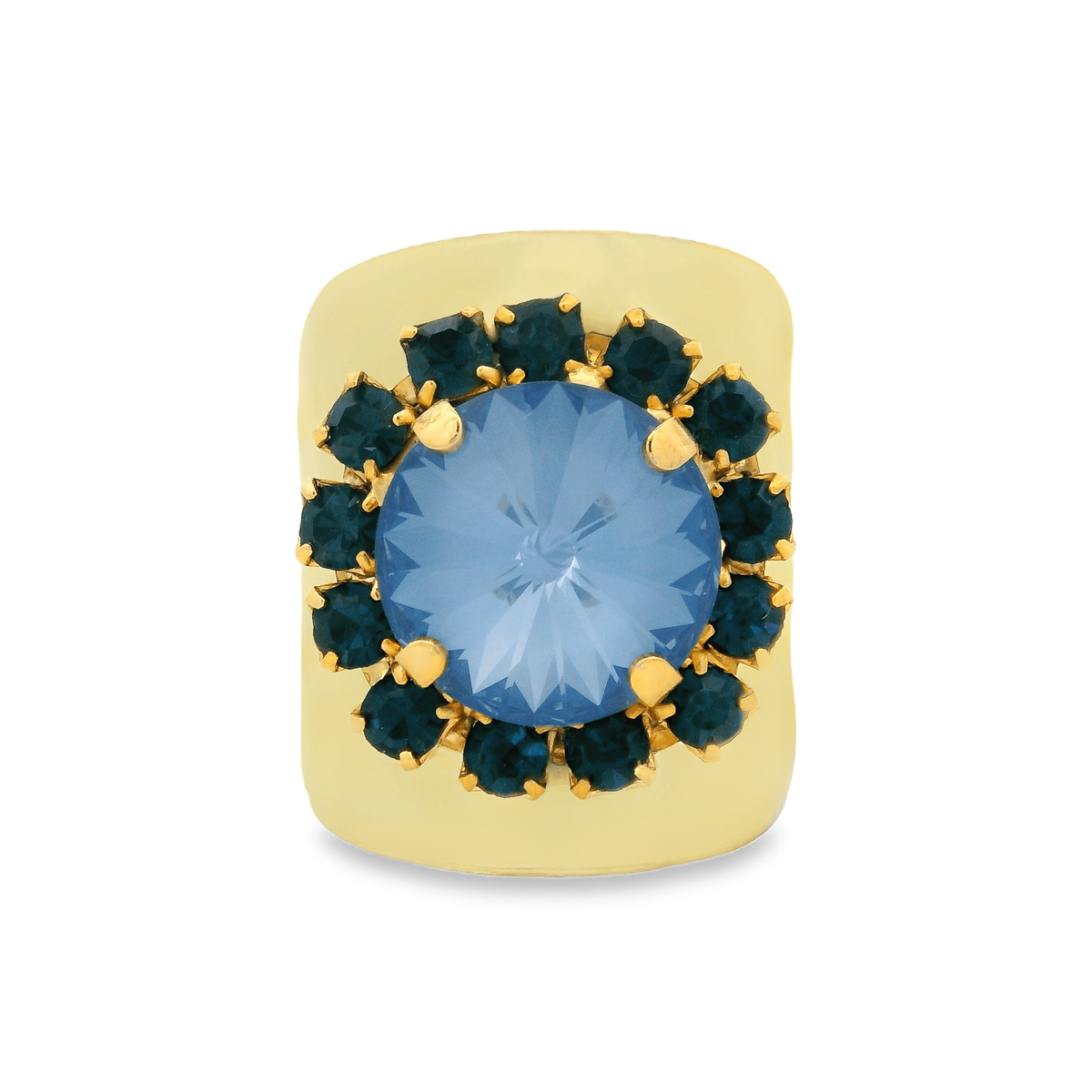 TOVA Jacci Rings in Enamel Midnight Express: Vanilla