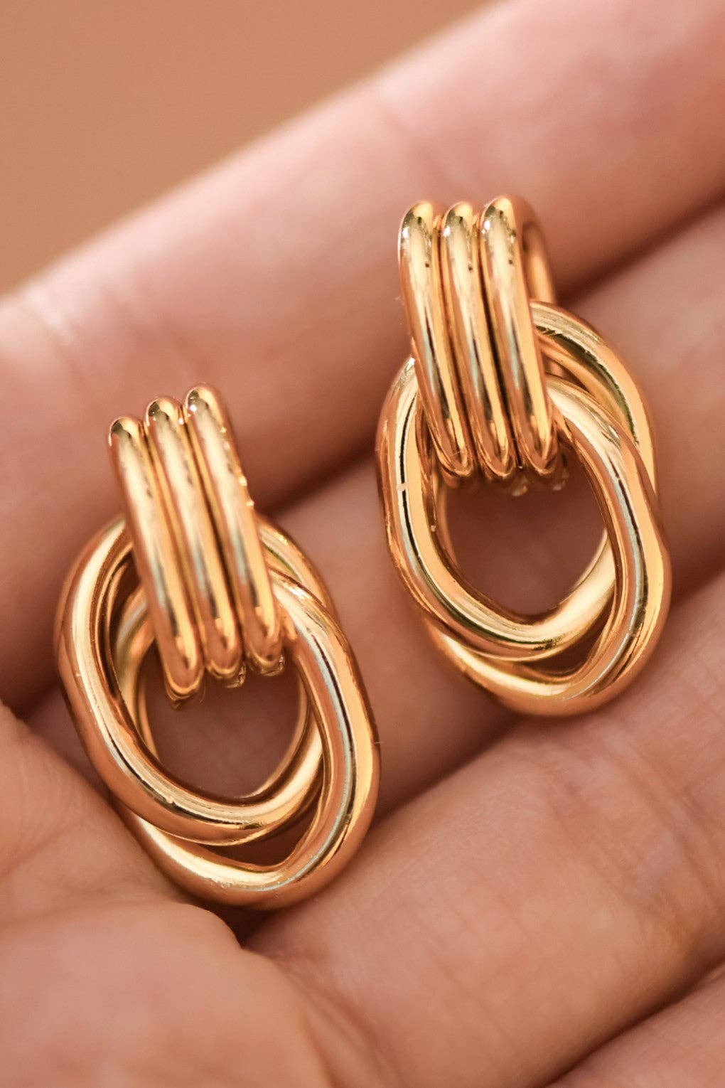 Rhonda Triple Twist Earrings