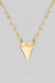 Gold Dipped Heart Oval Chain Necklace