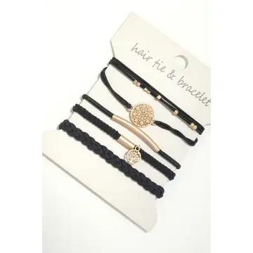 Boho Duel Function Knot Bracelet Hair Ties