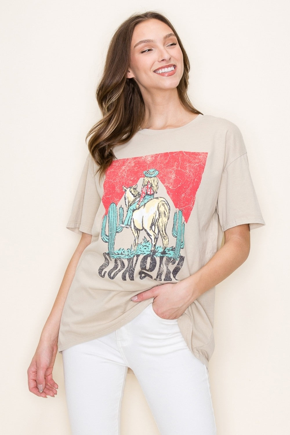 Cowgirl Oversized Graphic Tee