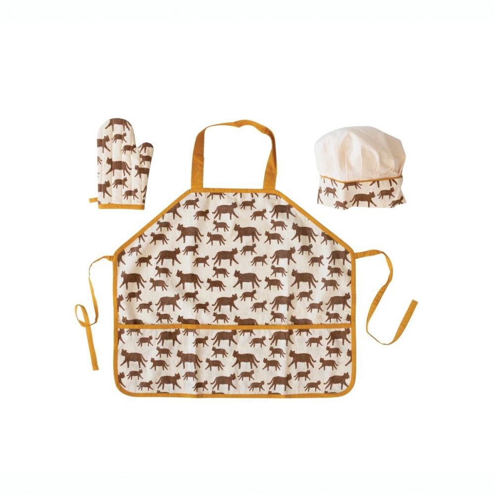 Cotton Child Apron w/Jaguars