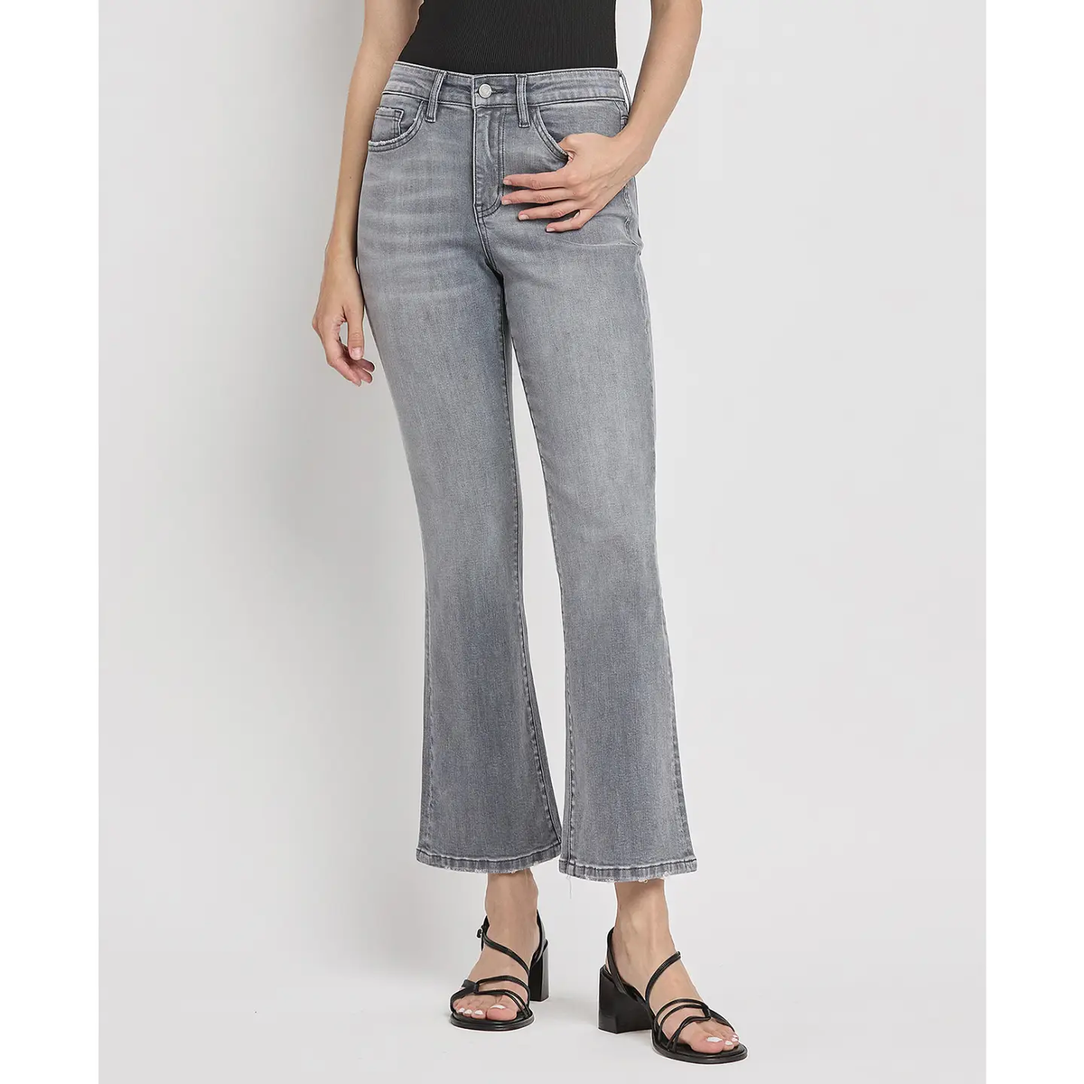 Lucy High Rise Ankle Bootcut Jeans
