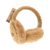 Cable Knit Faux Fur Earmuff Camel