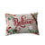 "Believe" Lumbar Pillow W/Snowflakes & Foliage