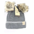 Baby Solid Knit Double Fur Pom Beanie