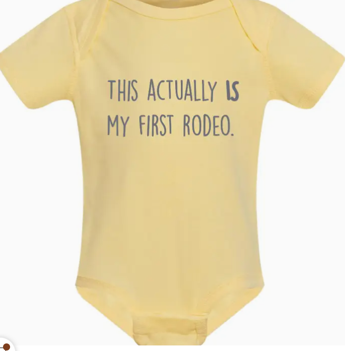 Baby Onesie My First Rodeo