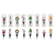 Zinc Alloy Wine Stopper w/Hand Painted Glass Holiday Icon