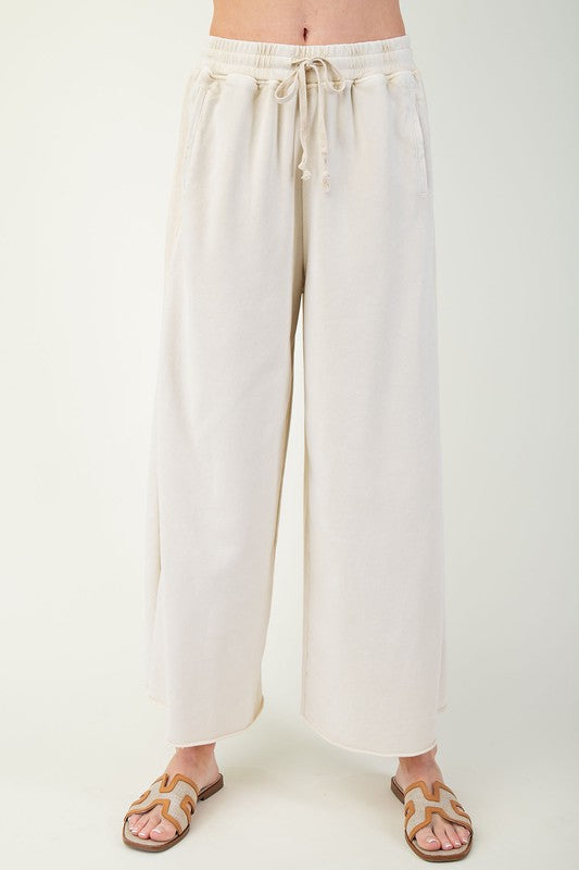 JoJo Mineral Washed Terry Knit Pants