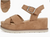 Clever Cross-Strap Sandals, Light Tan