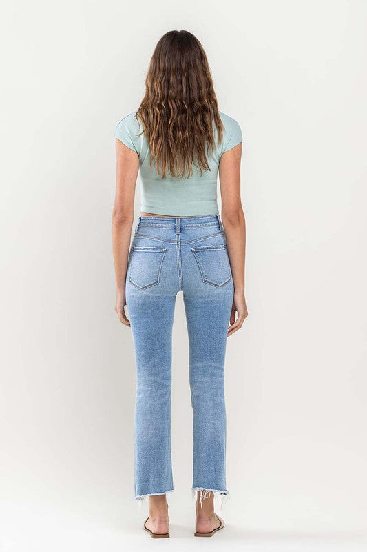Bella Crop Flare Light Step Kick Jeans
