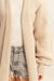 Emma Herringbone Cardigan Taupe
