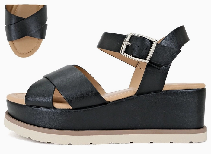 Clever Cross-Strap Sandals