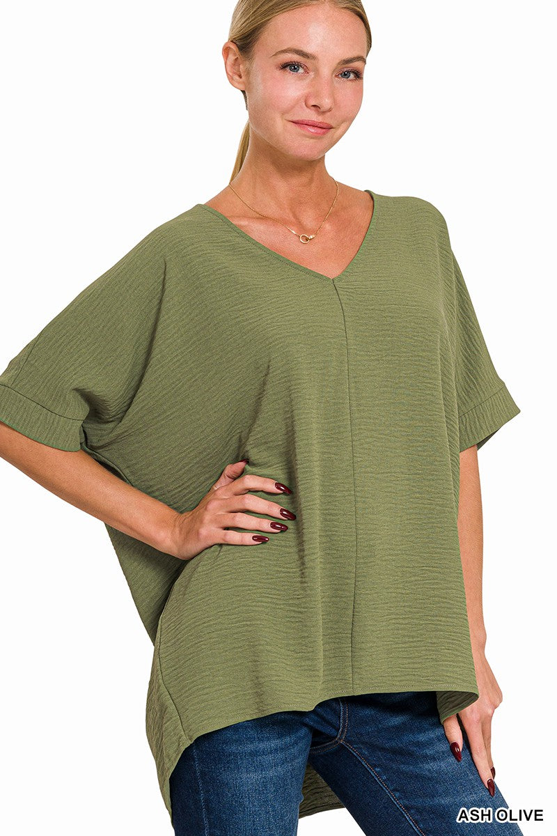 Adeline Top, Ash Olive