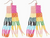 Boho Seed Bead Drop Earrings