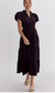 Jeanne Midi Dress, Black