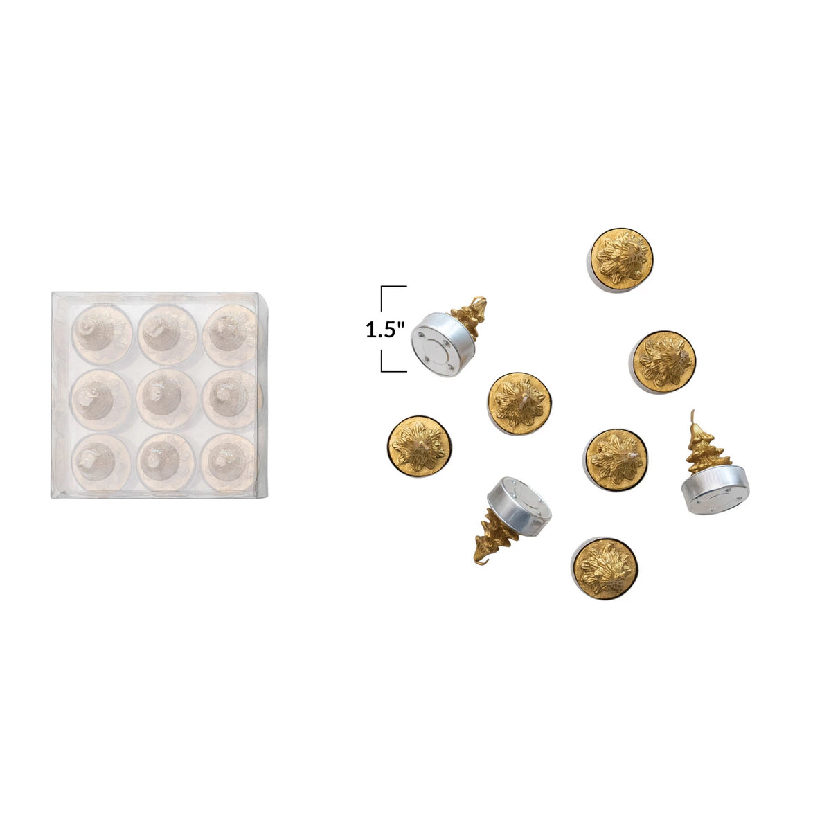 Round Tree Tealight Candles Set/9