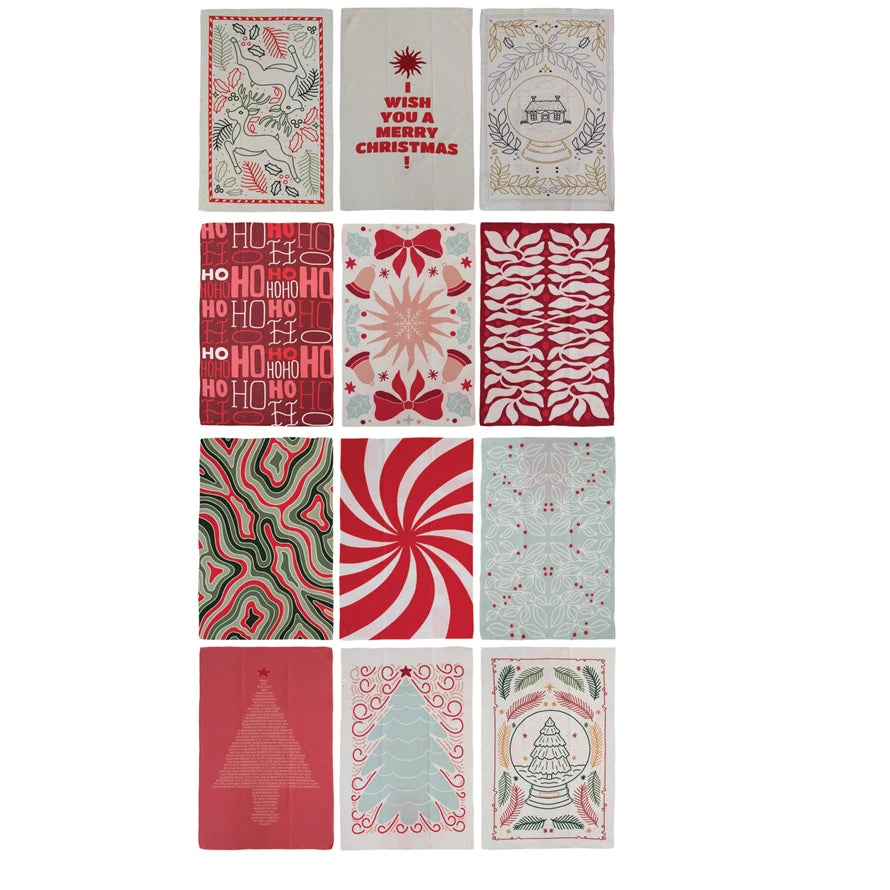 Recycled Microfiber Holiday Tea Towel