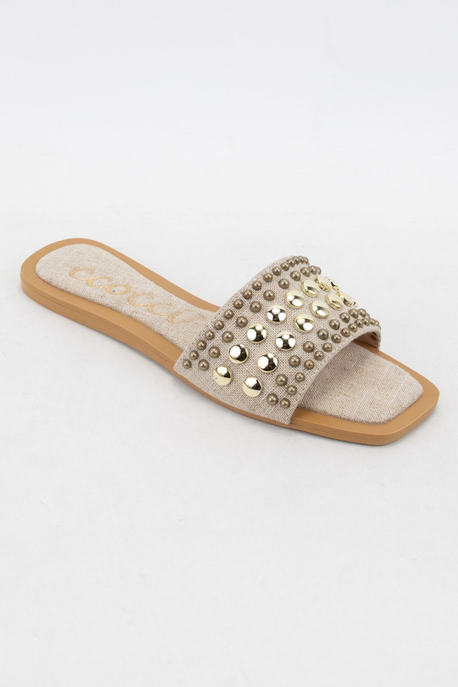 Chrissy Embellished Square Toe Sandal