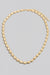 Metallic Round Oval Beaded Necklace