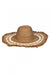 Two Tone Straw Braided Sun Hat  MMT8264-BR