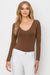 Dee Reversible Bodysuit, Coffee