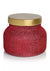 Red Glitter Volcano  Jar Candle