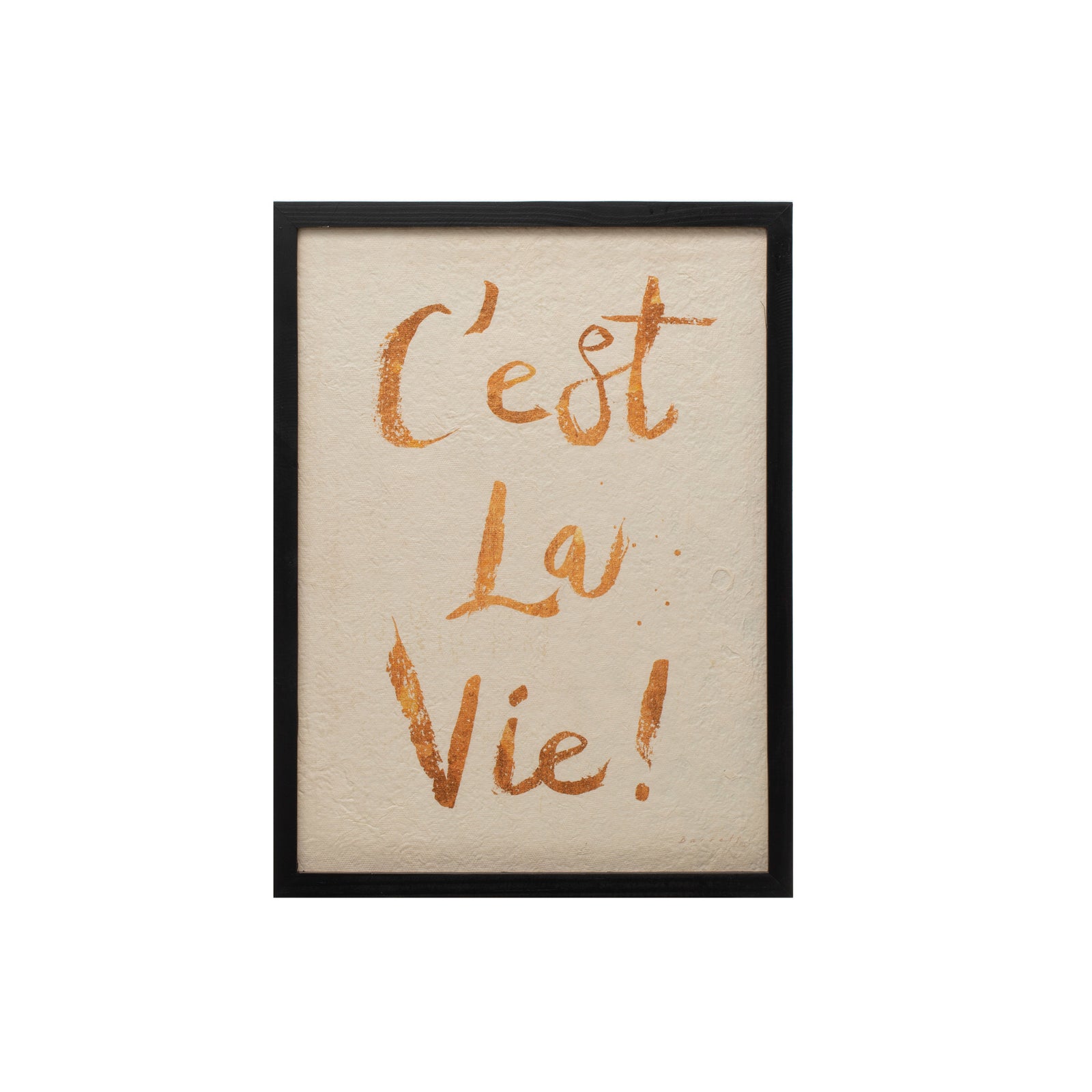 "C 'est La Vie Wall Decor