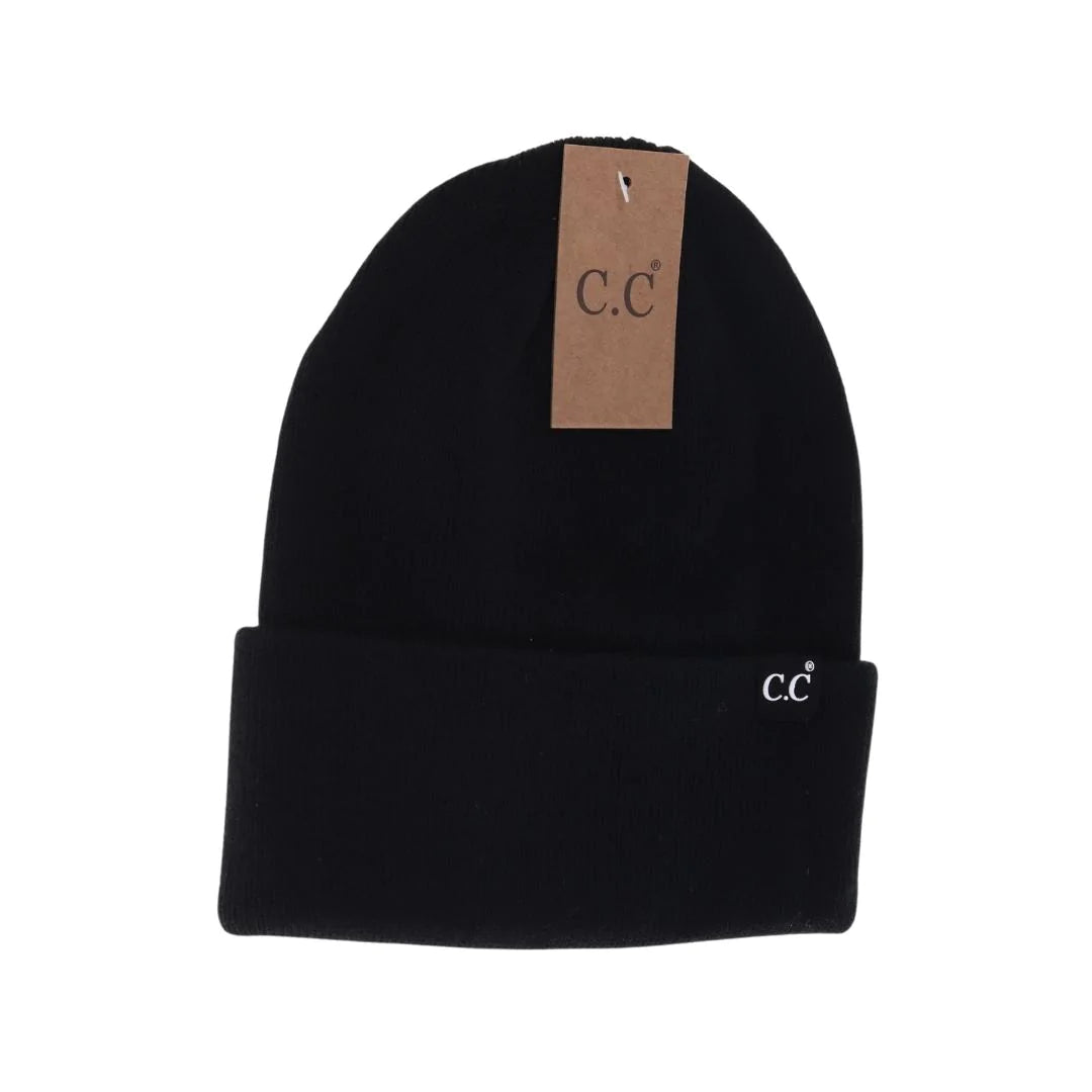 Unisex Wide Cuff C.C. Beanie
