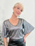 Brielle Metallic Flutter Sleeve Top
