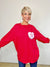 Candy Heart Sweatshirt, Red/Pink