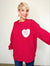 Candy Heart Sweatshirt, Red/Pink