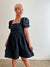 Mimi Denim Babydoll Dress, Black